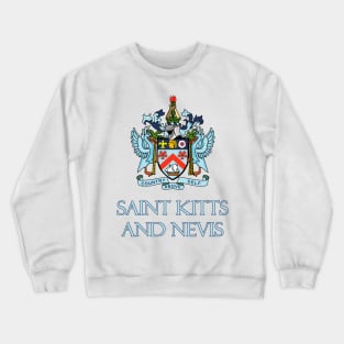 Saint Kitts and Nevis - Coat of Arms Design Crewneck Sweatshirt